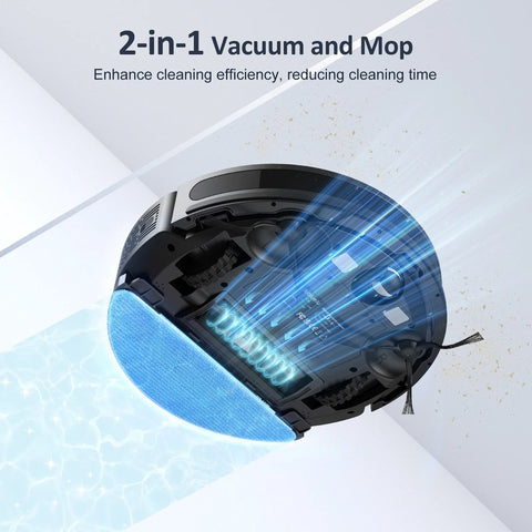 Lubluelu SL60D - Robot vacuum cleaner with mopping function - Piano Black