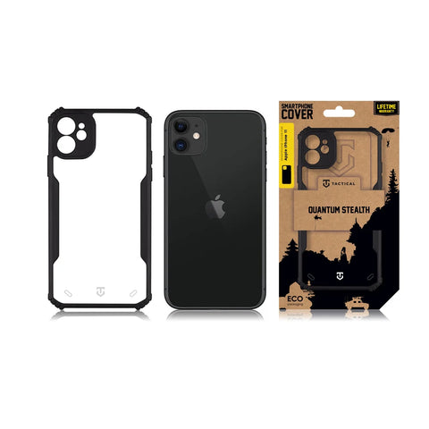 Tactische iPhone 11 Quantum Stealth Cover - 8596311224355 - Helder Zwart