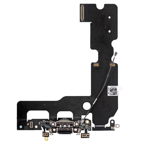 Apple iPhone 7 Plus Charge Connector Flexkabel met Microfoonmodule Zwart
