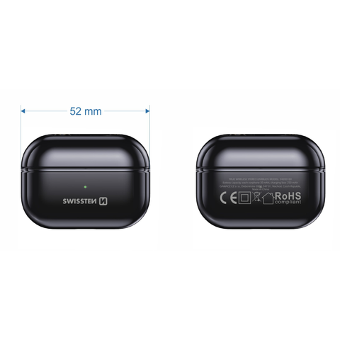 Swissten Headset Bluetooth TWS Minipods - Zwart