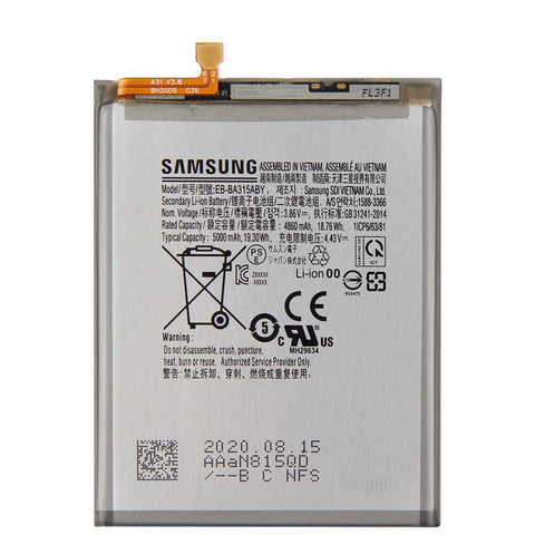 Samsung SM-A315F Galaxy A31/SM-A325F Galaxy A32 4G/SM-A225F Galaxy A22 4G Batterij - EB-BA315ABY - 5000 mAh