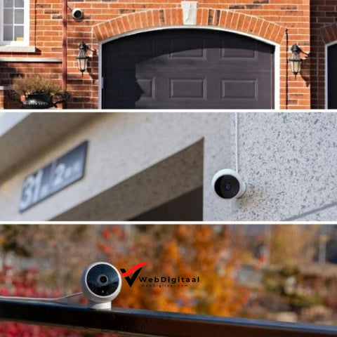 Huis Beveiligingscamera - 2K Magnetische Voet Beveiligingsmonitoren En -Recorders