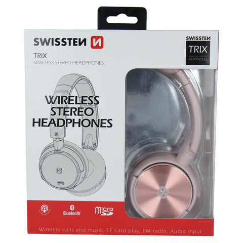 Swissten Trix Stereo Koptelefoon - Draadloos - Roze