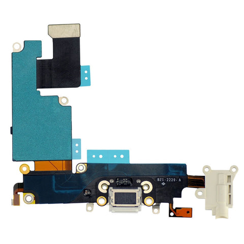 Apple iPhone 6 Plus Charge Connector Flexkabel met Microfoonmodule Wit