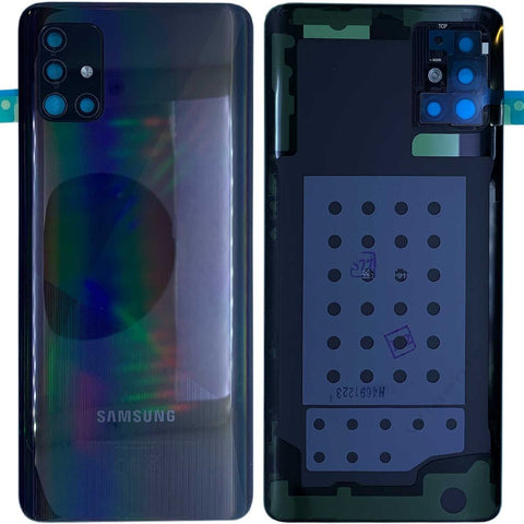 Samsung SM-A515F Galaxy A51 Backcover + Cameralens Zwart