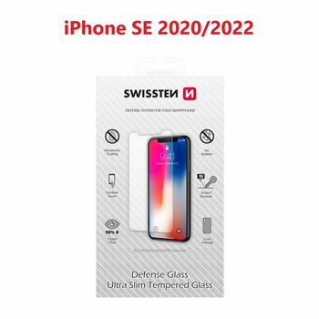 Swissten iPhone SE (2020)/iPhone SE (2022) gehard glas - 9H / 2.5D