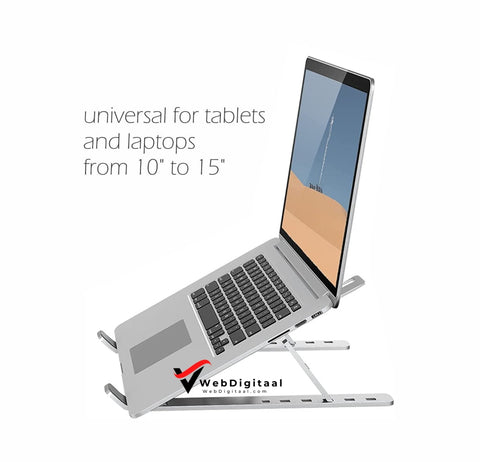 Swissten Foldable Aluminum Stand For Laptop / Notebook Tablet Laptops