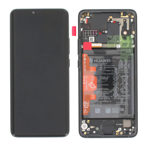 Huawei Mate 20 Pro (LYA-L29) LCD Display + Touchscreen + Frame - 02352GTH - (Porsche Design) - Black