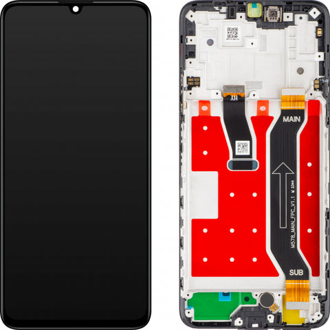 Huawei Nova Y72 (MGA-LX3) LCD Display + Touchscreen + Frame - 02356ACK - Black