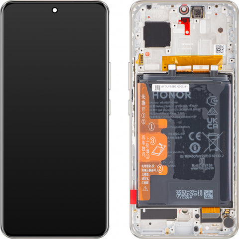 Huawei Honor 90 (REA-AN00) LCD Display + Touchscreen + Frame - 0235AGDR - Silver