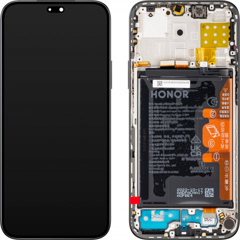Huawei Honor X8B (LLY-LX1/LLY-LX2/LLY-LX3) LCD Display + Touchscreen + Frame - 0235AHGD - Black
