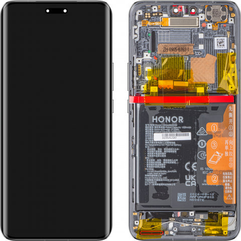Huawei Honor Magic 6 Lite 5G (ALI-NX3) LCD Display + Touchscreen + Frame - 0235ALQD/0235AJLM - Black