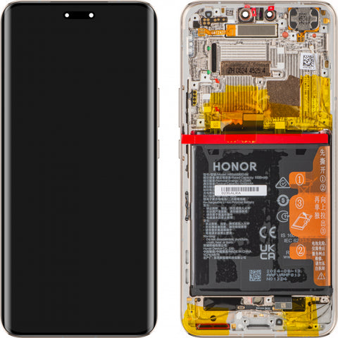 Huawei Honor Magic 6 Lite 5G (ALI-NX3) LCD Display + Touchscreen + Frame - 0235ALRA - Gold