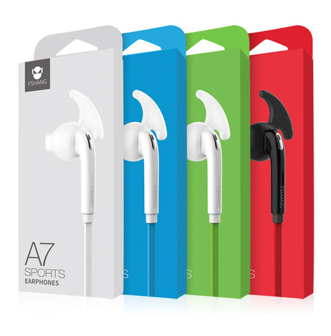 Fshang Smartphones Headset - A7 Series - Red +Black