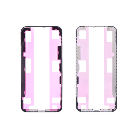 Apple iPhone XS LCD Frame - Repart - Front Bezel with Glue  - 10 PCS - Black