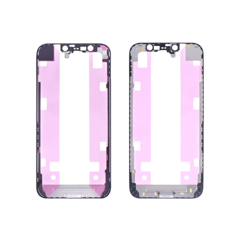 Apple iPhone 12 Mini LCD Frame - Repart - Front Bezel with Glue  - 10 PCS - Black