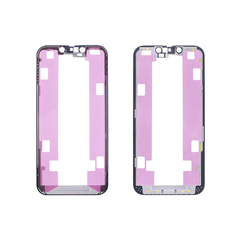 Apple iPhone 13 LCD Frame - Repart - Front Bezel with Glue  - 10 PCS - Black