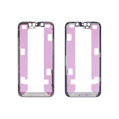 Apple iPhone 13 Mini LCD Frame - Repart - Front Bezel with Glue  - 10 PCS - Black