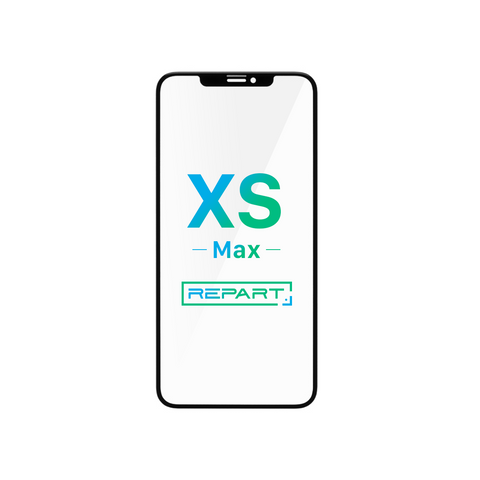 Apple iPhone XS Max Glass - Repart - with Front Bezel and OCA Glue - Black