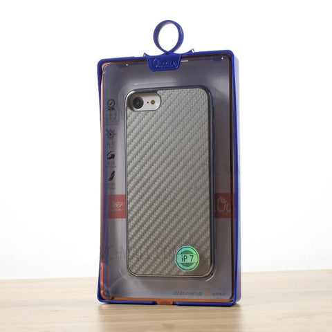Apple iPhone 7/iPhone 8 TPU Case - Carbon Series Silver