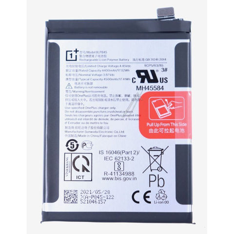 OnePlus Nord CE 5G (EB2101) Battery - 1031100042 - BLP845 - 4500 mAh