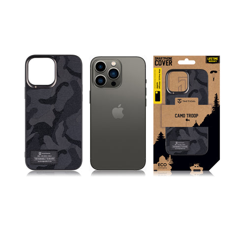 Tactical iPhone 13 Pro Max Camo Troop Cover - 8596311209284 - Black