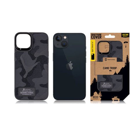 Tactical iPhone 14 Camo Troop Cover - 8596311209246 - Black