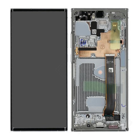 Samsung SM-N985F Galaxy Note 20 Ultra/SM-N986F Galaxy Note 20 Ultra 5G LCD Display + Touchscreen + Frame - GH82-23596C/GH82-23597C/GH82-23621C/GH82-23622C/GH82-23511C/GH82-23599C - White