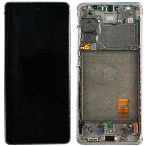 Samsung SM-G780F Galaxy S20 Fan Edition 4G/SM-G781B Galaxy S20 Fan Edition 5G LCD Display + Touchscreen + Frame - GH82-24220B/GH82-24219B/GH82-24214B/GH82-24215B/GH82-29056B/GH82-31320B/GH82-31321B/GH82-29057B - White