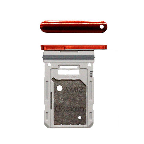 Samsung SM-G780F Galaxy S20 Fan Edition 4G/SM-G781B Galaxy S20 Fan Edition 5G Simcard holder + Memorycard Holder GH98-46007E Red