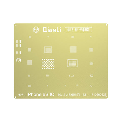 QianLi 3D BGA Reballing Gold Stencil For iPhone 6S/6S Plus