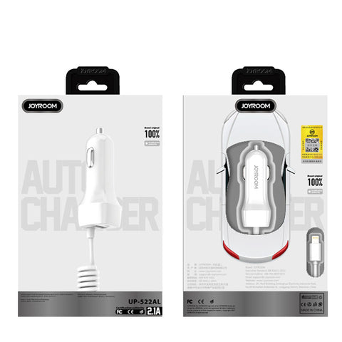 Joyroom - UP-522AL - 2.1A Car Charger - Type-C - White