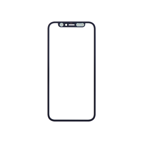 Apple iPhone 12 Mini Glass - Repart - with Front Bezel and OCA Glue - Black