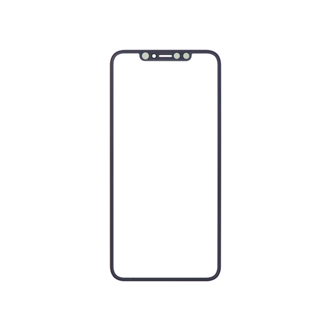 Apple iPhone XS Max Glass - Repart - with Front Bezel and OCA Glue  - 10 PCS - Black