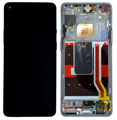 OnePlus 8T (KB2003) LCD Display + Touchscreen + Frame - 2011100215/4905199 - Silver
