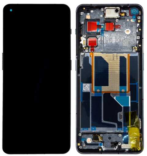 OnePlus 11 (CPH2449) LCD Display + Touchscreen + Frame - 2011100438/4130417 - Black