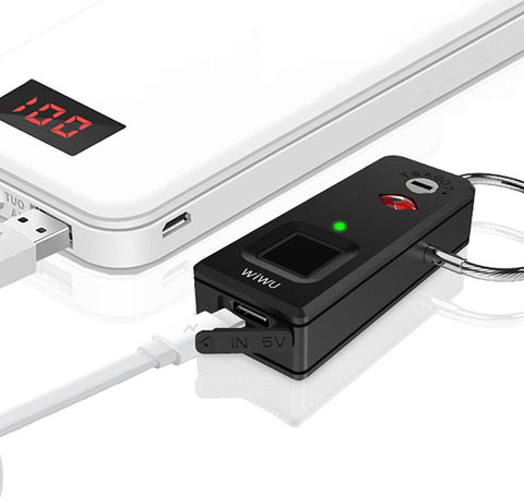 WiWU Smart device S6 Fingerprint padlock Black