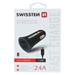 Swissten 2.4A Dual Port Car Charger - 20110900 + Micro USB Cable - Black