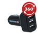 Swissten 5.2A Triple Port Car Charger - 20111200 - Black