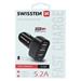 Swissten 5.2A Triple Port Car Charger - 20111200 - Black