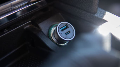 Swissten 2.4A Power Delivery (36W) Car Charger - 20111740 - With USB-A & USB-C Port - Silver