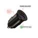 Swissten 2.4A Power Delivery (36W) Car Charger - 20111760 - With USB-A & USB-C Port - Black