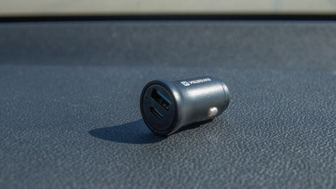 Swissten 2.4A Power Delivery (36W) Car Charger - 20111760 - With USB-A & USB-C Port - Black