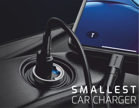 Swissten Power Delivery Car Adapter (30W) - 20111770 - With USB-A & USB-C Port