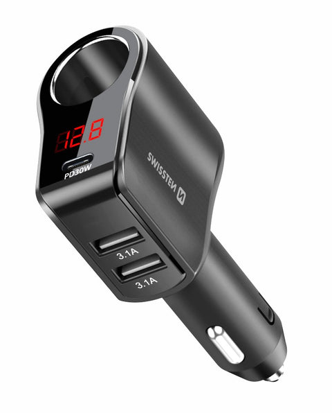 Swissten Cigarette Lighter Splitter - 20114020 - Black