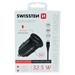 Swissten 5A SuperCharge Car Charger (32.5W) - 20116100 + Type-C USB Cable - Black