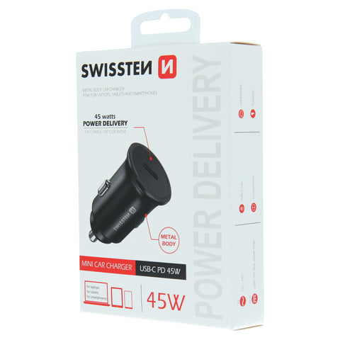 Swissten Power Delivery Car Charger (45W) - 20118100 - Black