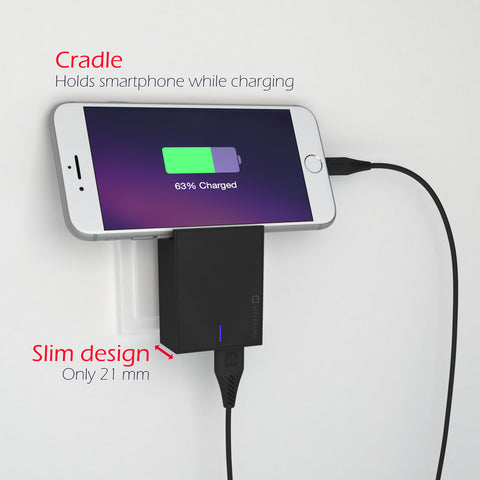 Swissten 3A Dual Travel Charger - 22031000 - Black