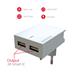 Swissten 3A Dual Travel Charger - 22032000 - White