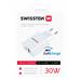Swissten USB-A & USB-C Travel Charger (30W) - 22037000 - 22056100 - White